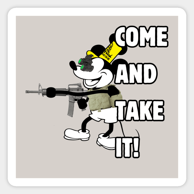 Based Willie: Come and Take It! Sticker by Based Willie